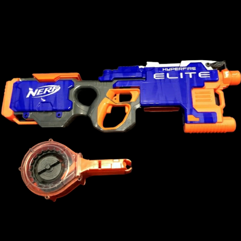 NERF N-strike Elite Hyperfire Blaster With 25 Round Drum 2016